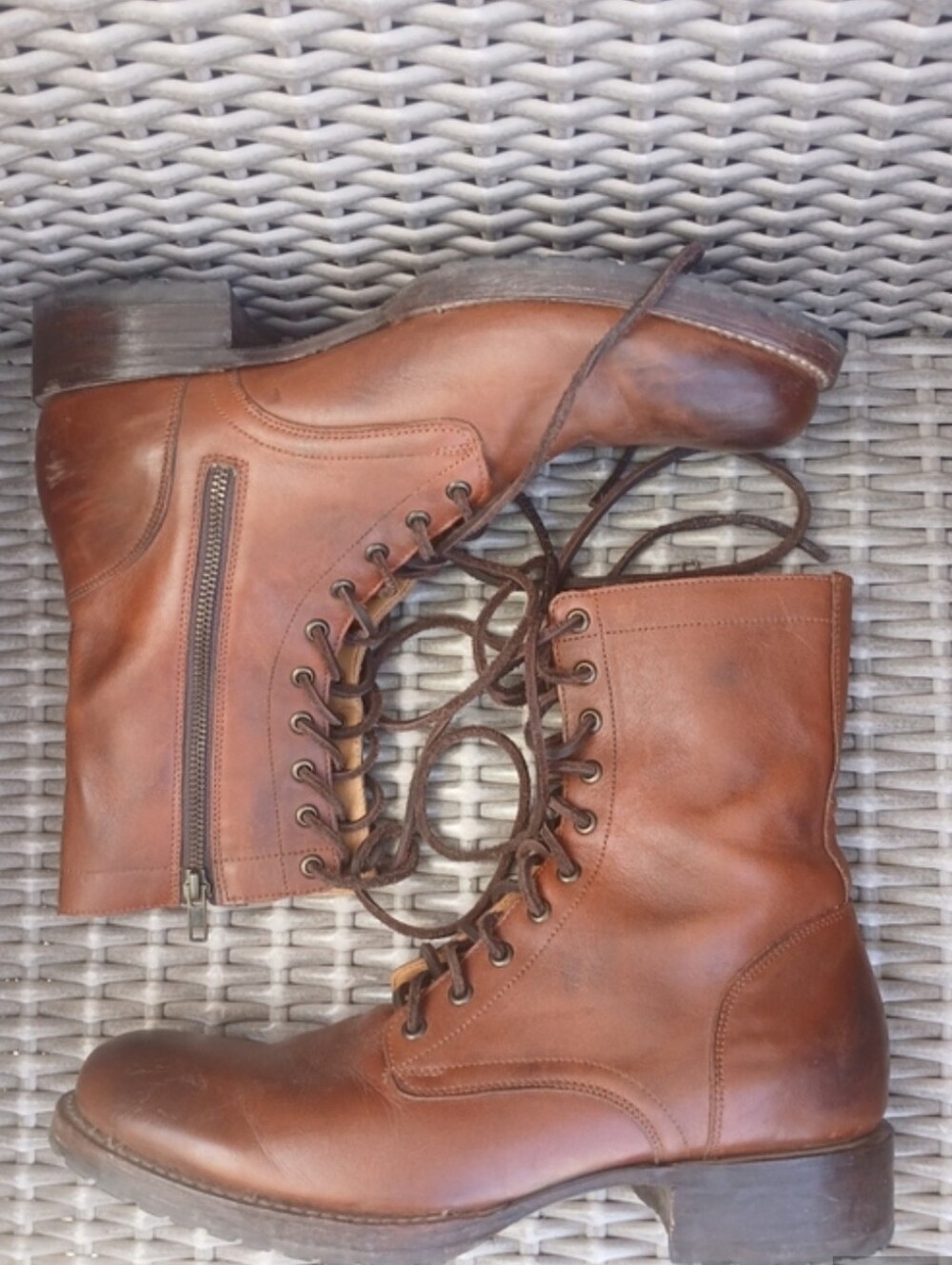 Freebird Leather Lace-Up Boots